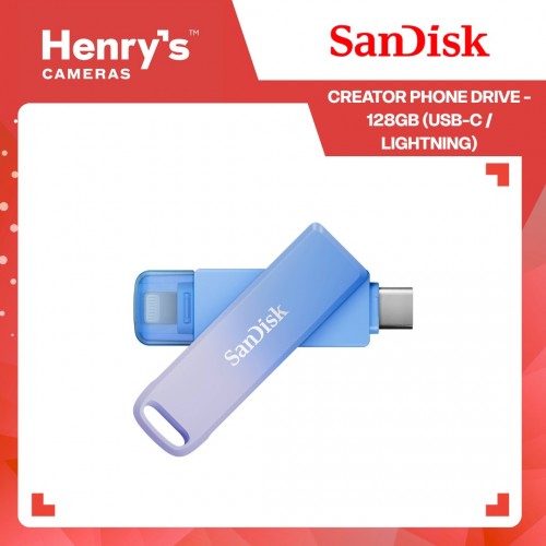 SanDisk Creator Phone Drive - 128GB (USB-C / Lightning)