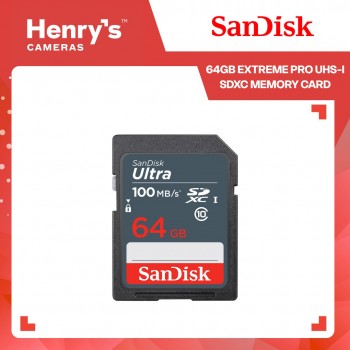 SanDisk 64GB Ultra SDXC UHS-I Memory Card - SDSDUNR-064G-GN3IN