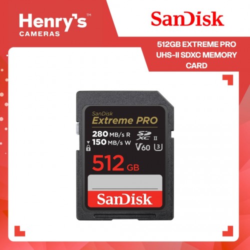 SanDisk 512GB Extreme PRO UHS-II SDXC Memory Card - SDSDXEP-512G-GN4IN
