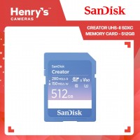 SanDisk Creator UHS-II SDXC Memory Card - 512GB