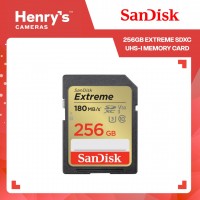 SanDisk 256GB Extreme SDXC UHS-I Memory Card 180 mb/s C10, U3, V30, 4K, UHD SDSDXVV-256G-GNCIN SanDisk 256GB Extreme SDXC UHS-I Memory Card 180 mb/s C10, U3, V30, 4K, UHD SDSDXVV-256G-GNCIN
