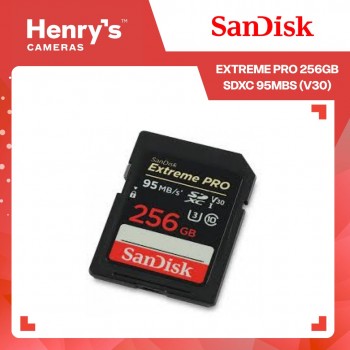 Sandisk Extreme Pro 256GB SDXC 95MBs (V30) SDSDXXG-256G [Online Exclusive]