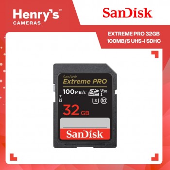 Sandisk Extreme Pro 32GB 100MB/S UHS-I SDHC - SDSDXXO-032G-GN4IN