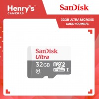 Sandisk 32GB Ultra MicroSD Card 100MB/s - SDSQUNR-032G-GN3MN