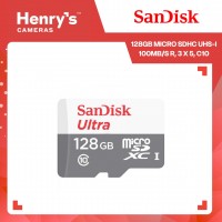 Sandisk 128GB Micro SDHC UHS-I 100MB/S R, 3 X 5, C10