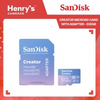 SanDisk Creator MicroSD Card with Adapter - 512GB