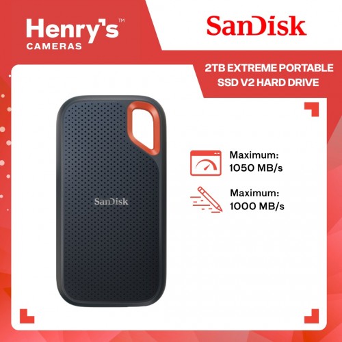 Sandisk 2TB Extreme Portable SSD V2 Hard Drive SDSSDE61