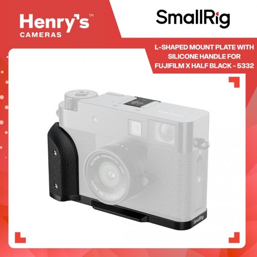 SmallRig L-shaped Mount Plate with Silicone Handle for Fujifilm X half Black - 5332