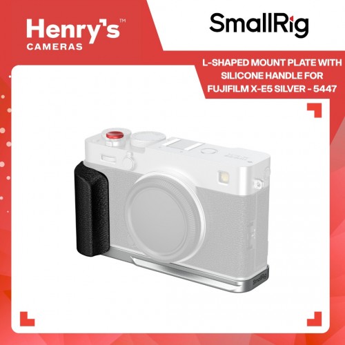 SmallRig L-Shaped Mount Plate with Silicone Handle for Fujifilm X-E5 Silver - 5447