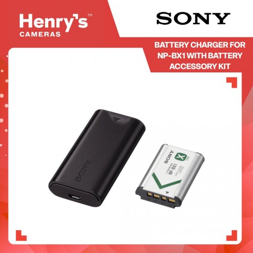 Sony Battery Charger for NP-BX1 with Battery Accessory Kit