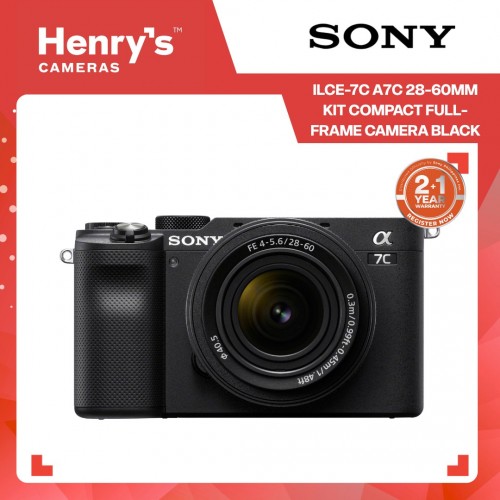Sony ILCE-7C A7C 28-60mm Kit Compact Full-Frame Camera Black