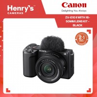 Sony ZV-E10 II Mirrorless Camera with 16-50mm Lens Kit - Black