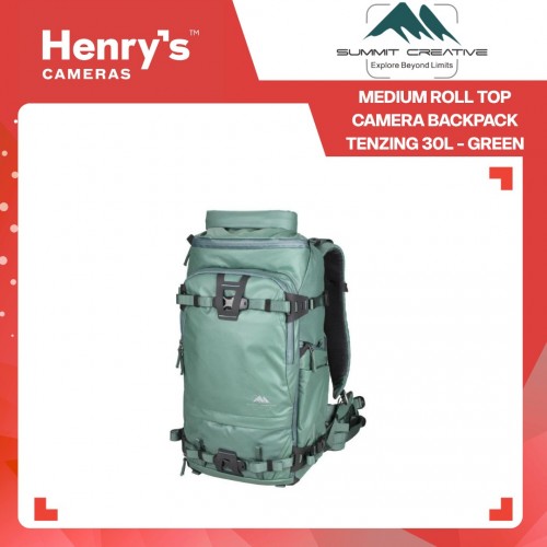 Summit Creative Medium Roll Top Camera Backpack Tenzing 30L - Green Summit Creative Medium Roll Top Camera Backpack Tenzing 30L - Green