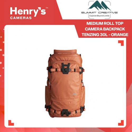 Summit Creative Medium Roll Top Camera Backpack Tenzing 30L - Orange Summit Creative Medium Roll Top Camera Backpack Tenzing 30L - Orange