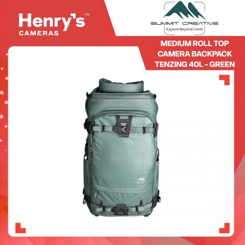 Summit Creative Medium Roll Top Camera Backpack Tenzing 40L - Green Summit Creative Medium Roll Top Camera Backpack Tenzing 40L - Green