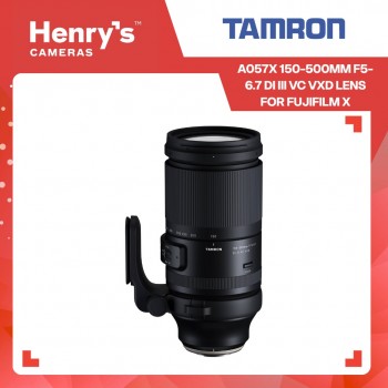 Tamron A057X 150-500mm f5-6.7 Di III VC VXD Lens for Fujifilm X Tamron A057X 150-500mm f5-6.7 Di III VC VXD Lens for Fujifilm X