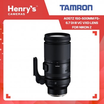 Tamron A057Z 150-500mm f5-6.7 Di III VC VXD Lens for Nikon Z Tamron A057Z 150-500mm f5-6.7 Di III VC VXD Lens for Nikon Z