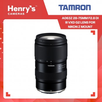 Tamron A063Z 28-75mm f2.8 Di III VXD G2 Lens for Nikon Z Mount Tamron A063Z 28-75mm f2.8 Di III VXD G2 Lens for Nikon Z Mount