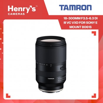 Tamron 18-300mm F3.5-6.3 DI III VC VXD for Sony E Mount B061S Tamron 18-300mm F3.5-6.3 DI III VC VXD for Sony E Mount B061S