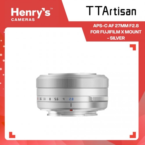 TTArtisan APS-C AF 27mm F2.8 for Fujifilm X Mount - Silver