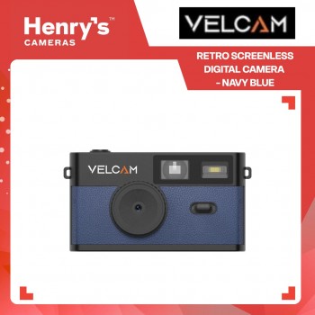 Velcam Retro Screenless Digital Camera - Navy Blue