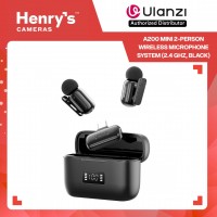 Ulanzi A200 Mini 2-Person Wireless Microphone System (2.4 GHz, Black) - A046