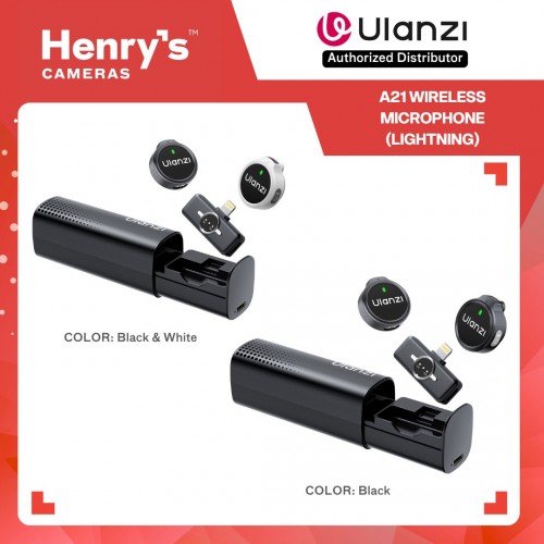 Ulanzi A21 Wireless Microphone (Lightning) - Black