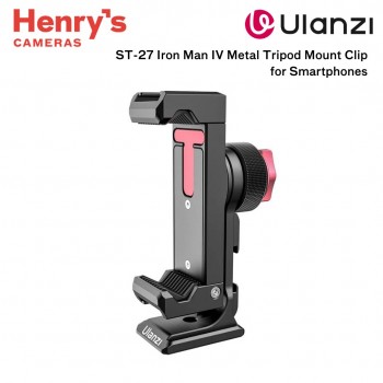 Ulanzi ST-27 Iron Man IV Metal Tripod Mount Clip for Smartphones Ulanzi ST-27 Iron Man IV Metal Tripod Mount Clip for Smartphones
