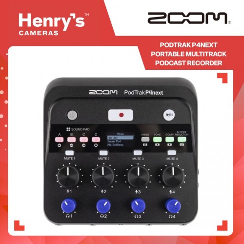 Zoom PodTrak P4next Portable Multitrack Podcast Recorder