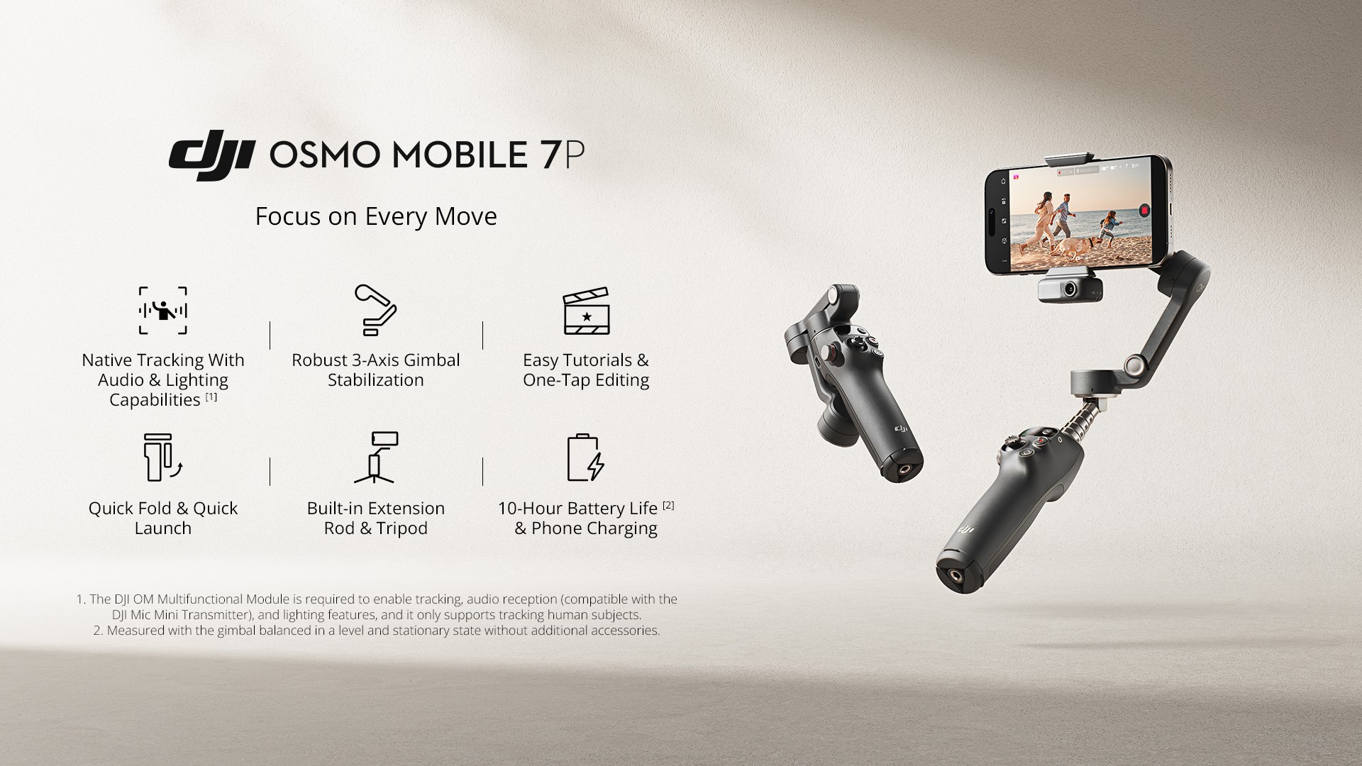 DJI Osmo Mobile 7P Smartphone Gimbal Stabilizer